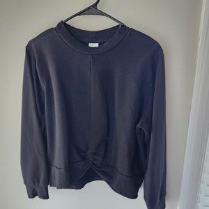 H&M Black Mid-Riff Top